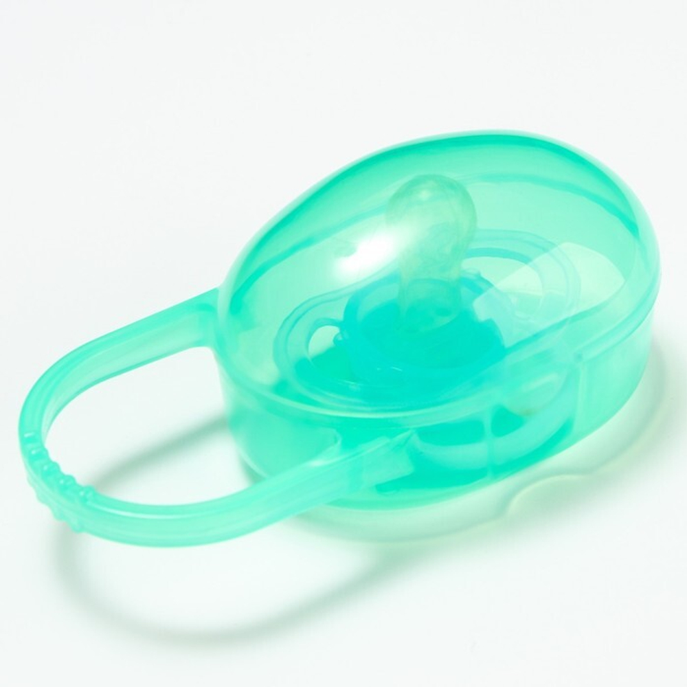 7533266 Контейнер для хранения и стерелизации детских сосок и пустышек, цвет зеленый