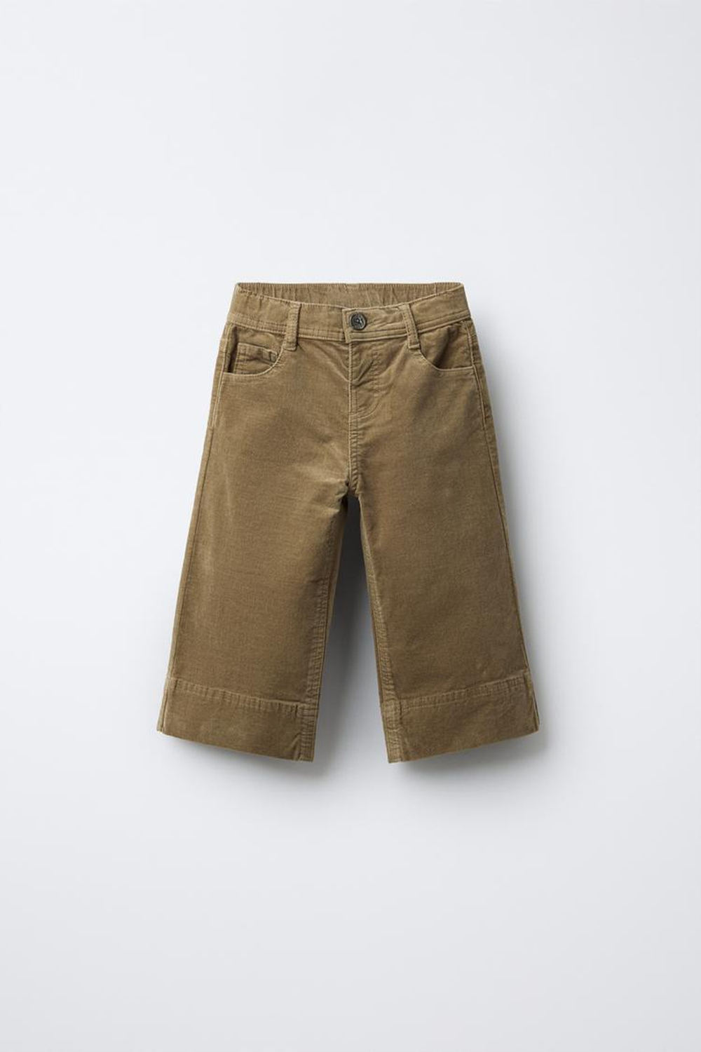 ZARA БРЮКИ MARINE ИЗ ВЕЛЬВЕТА, ЗЕЛЕНЫЙ