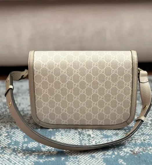 Сумка Gucci 1955 Horsebit серый