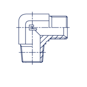 Штуцер FC90 BSP 1/4 - NPT 1/4
