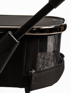 Детская коляска Peppy Tecla 3 в 1 с автокреслом Verona Black Shadow Black Chrome Edition Черный