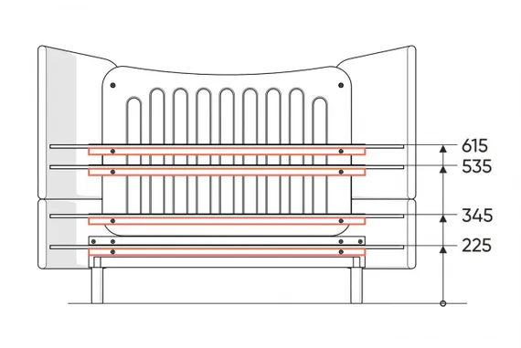 Кровать-трансформер Ellipse Kidi Soft Бежевая