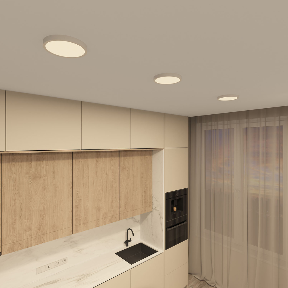 Потолочный светодиодный светильник Denkirs Thin DK6520-WH