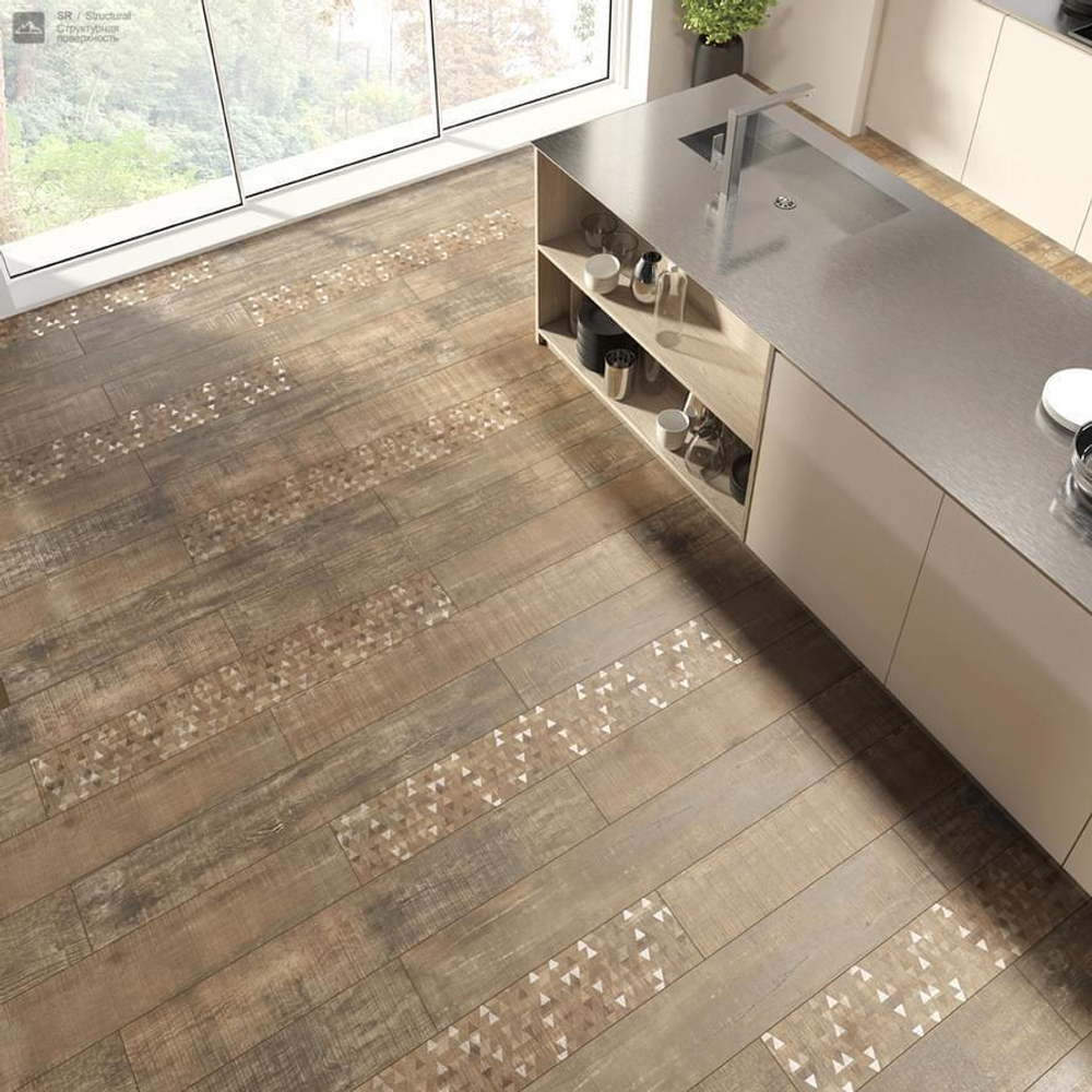 Idalgo Granite Wood Ego Черный SR 19.5x120