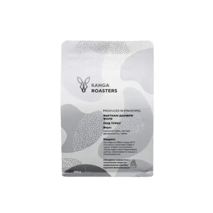 KANGA Вьетнам Дамбри Фолс робуста, кофе молотый, 250 г. ТУРКА