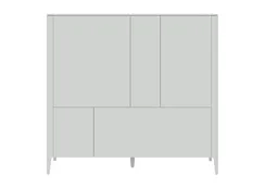 Шкаф Type 3 двери 2 ящика высота 135 см (белый)