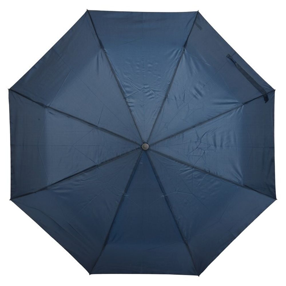 Ветроустойчивый складной зонт-автомат PLOPP Тёмно-синий