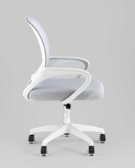 Кресло офисное TopChairs Simple SN серый пластик белый