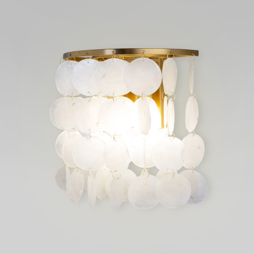 Настенный светильник Eurosvet 60084/2 латунь/перламутр