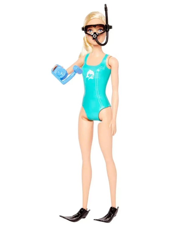 Набор кукла Барби Морской биолог Профессии Кем быть HMH26