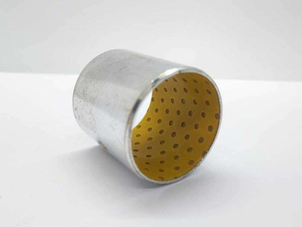 Металлополимерная разрезная свертная втулка SF-2 DX 35*39*40 / Скользящий подшипник / Стальная втулка с POM покрытием / для манипуляторов и спец. техники