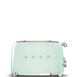 Зеленый тостер на 4 ломтика Smeg TSF03PGEU сбоку