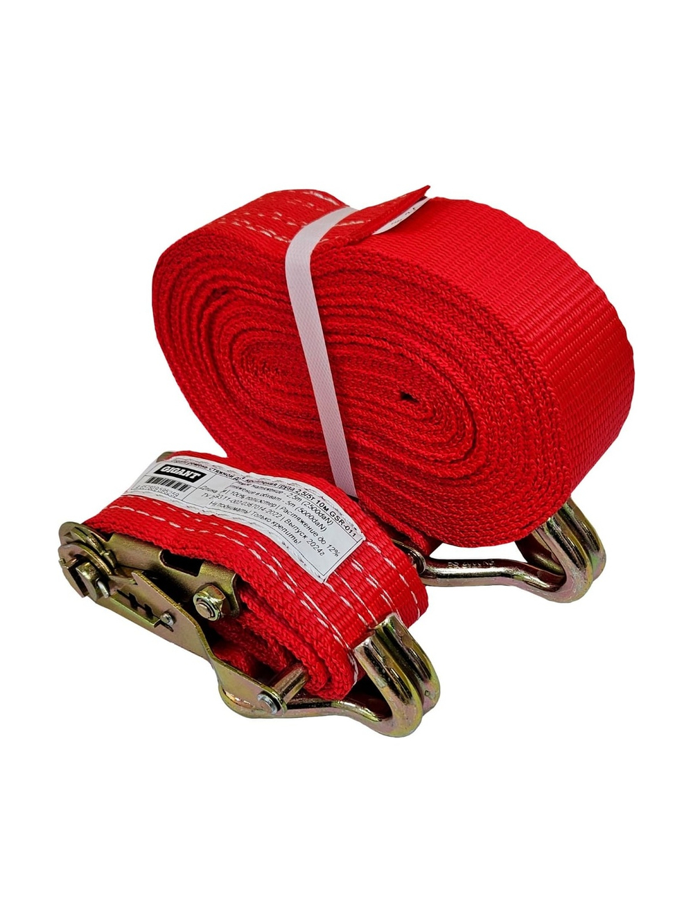 Стяжной ремень для крепления груза Gigant 2,5/5т 10м GSR-011