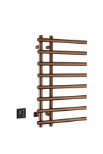 Полотенцесушитель электрический круглый сухой BRUSHED BRONZE