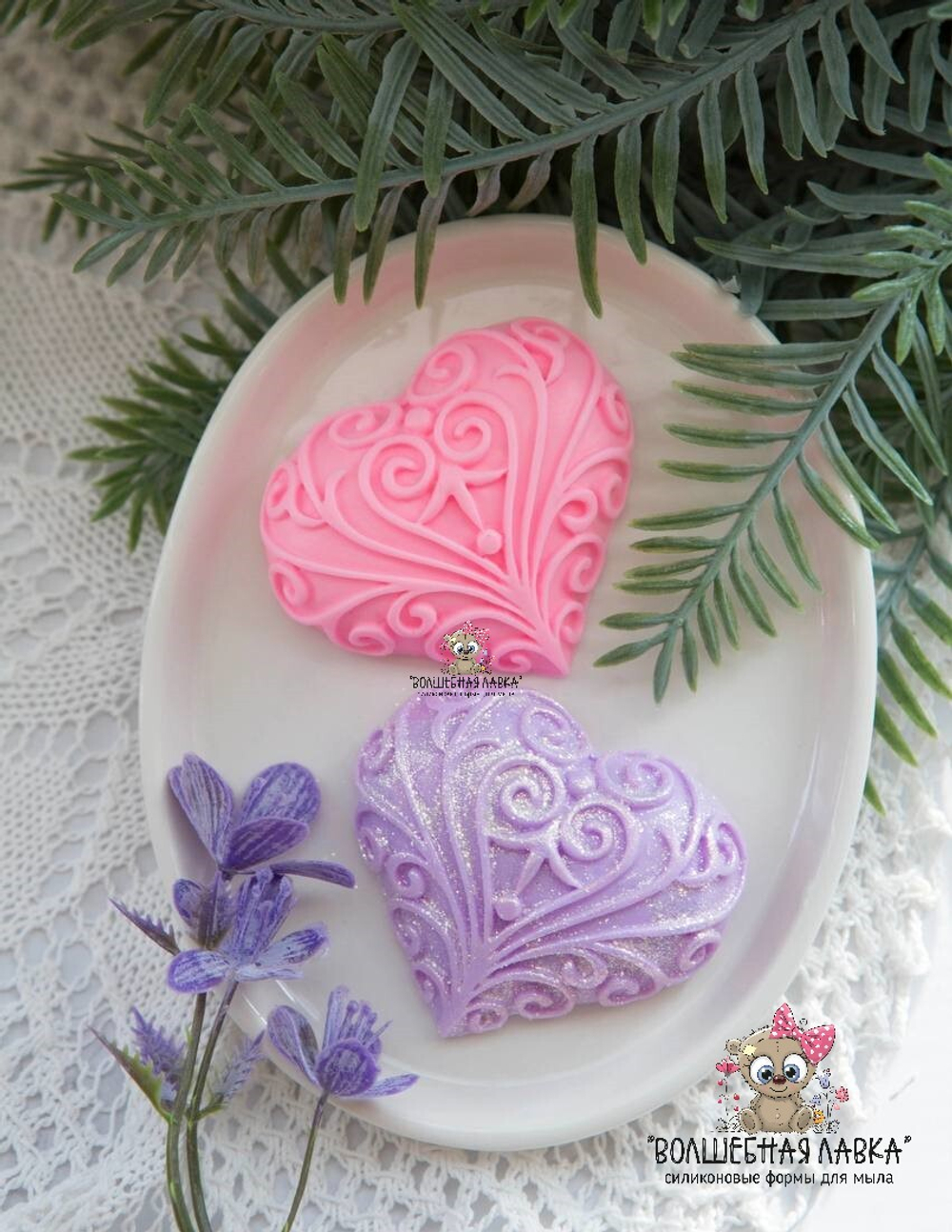 Силиконовая форма Кованное сердце