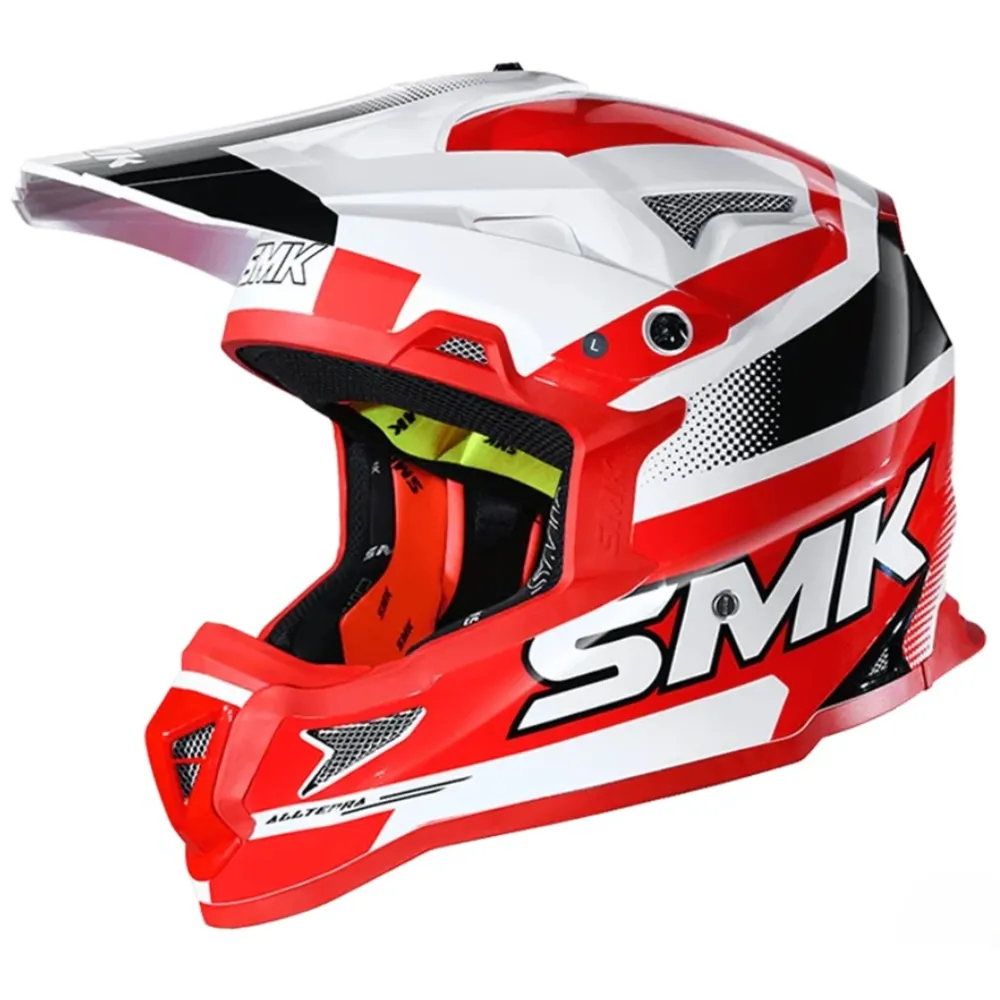 Шлем SMK ALLTERRA X-THROTTLE, цвет красный/белый (M)