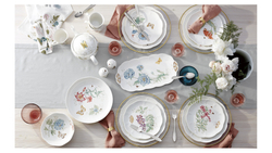 Тарелка обеденная 28см Lenox Бабочки на лугу Бабочка-Парус золото