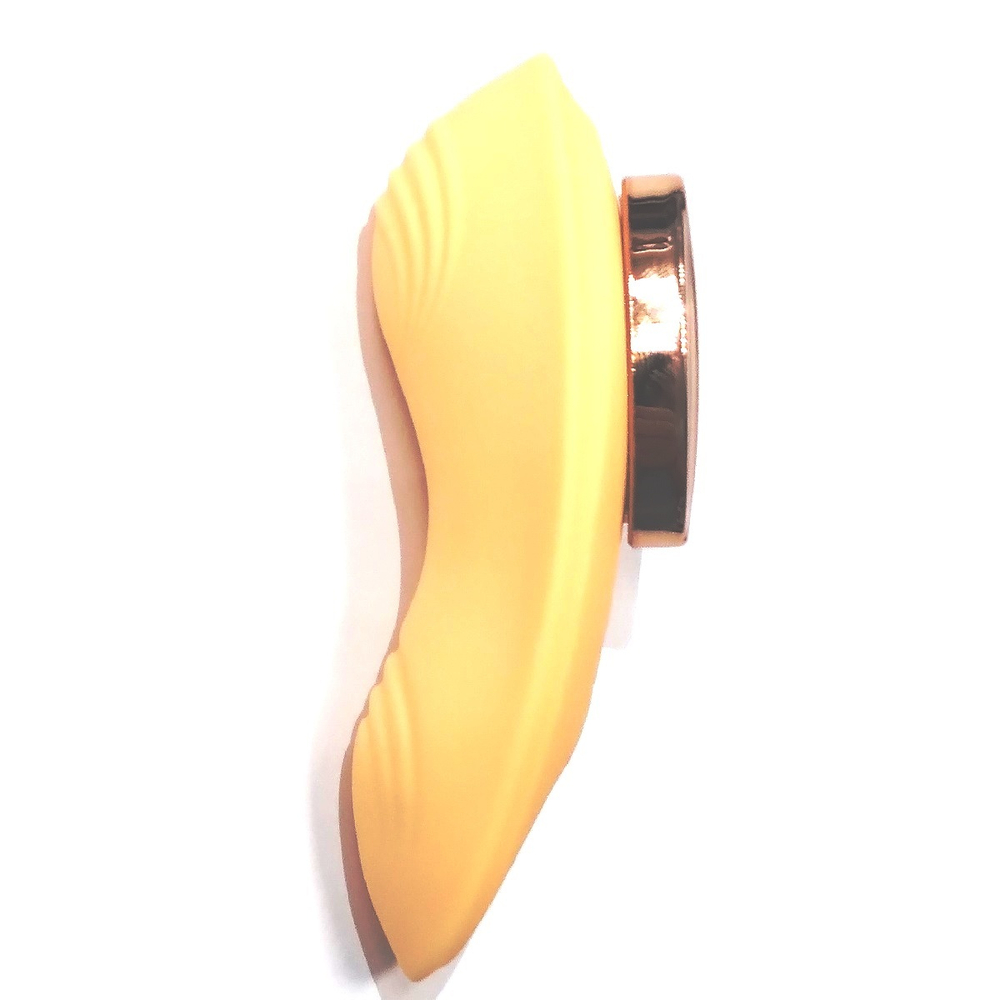 Вибратор вкладыш в трусики Velta бежевый 8,6 см