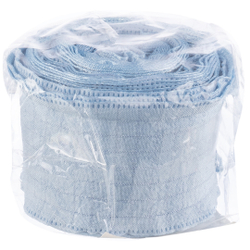 Лента тканевая (4 см*9,14 м) Нежная волна, Голубой, 1 шт.
