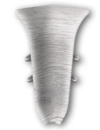 Угол внутренний для плинтуса 70мм "Идеал Классик", 432 Дуб платиновый