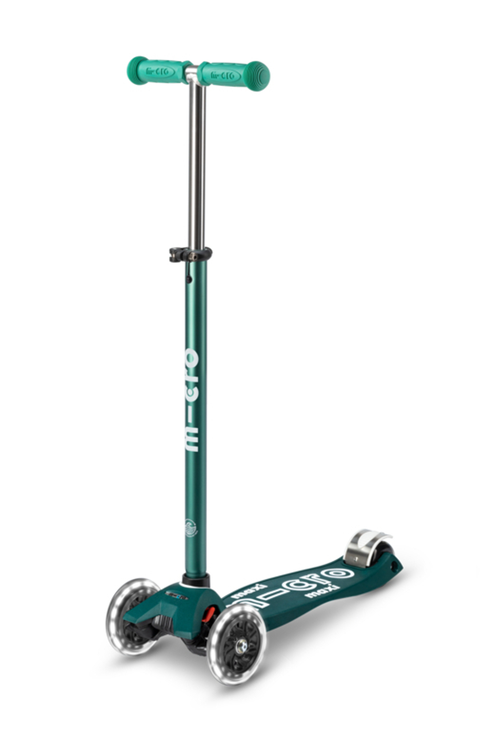 Самокат Maxi Micro Deluxe ECO LED Зеленый