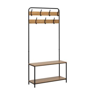 Вешалка напольная Leset Вудми с обувницей, 2 полки