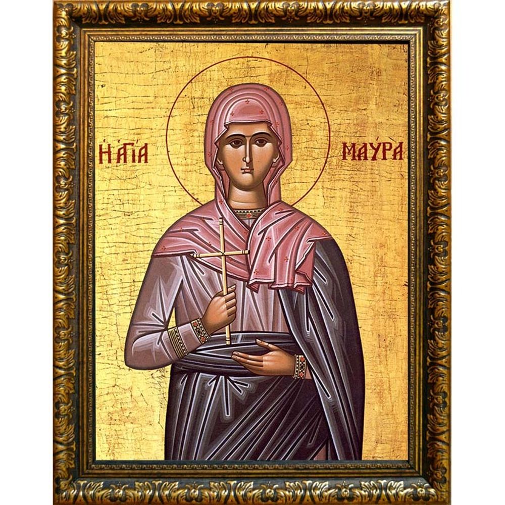Мавра Фиваидская мученица. Икона на холсте.