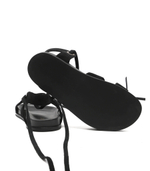 Кожаные босоножки gladiatore TWINSET - черный(221TCT022)