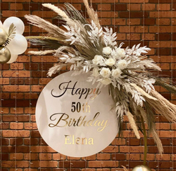 Фотозона круглая с декором