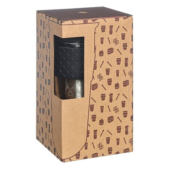 Кружка с ситечком Jaunt, 540 мл, черная