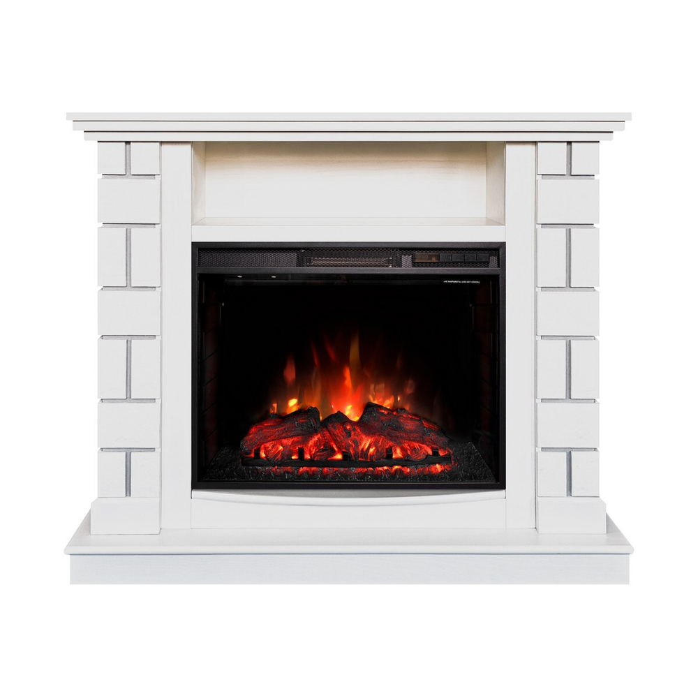 Электрокамин RealFlame Edward WT молочный с очагом Sparta 25,5 LED