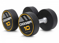 Комплект полиуретановых гантелей 10 пар от 2,5 до 25 кг Hasttings Digger HD51D4C-2,5-25