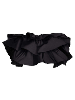 Шелковый топ с рюшами