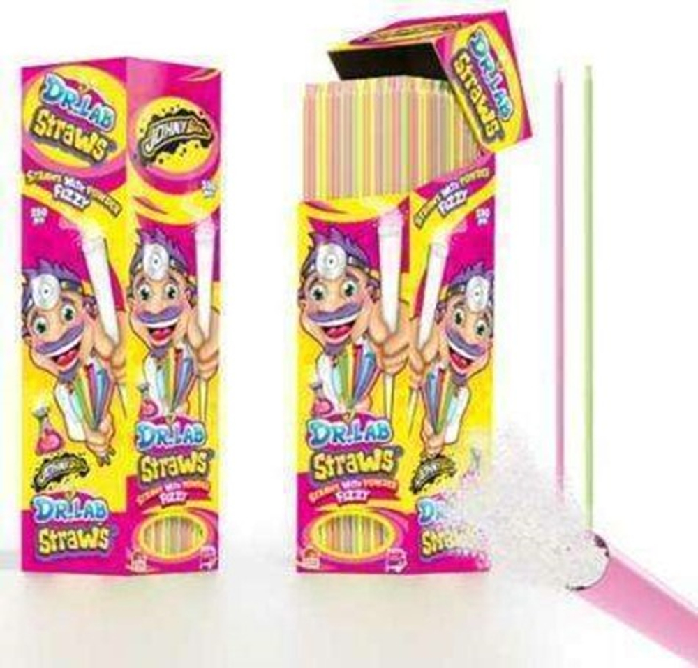 Шипучка фруктовая в трубочке Dr.Lab  Straws *7,5гр   250шт (Польша)