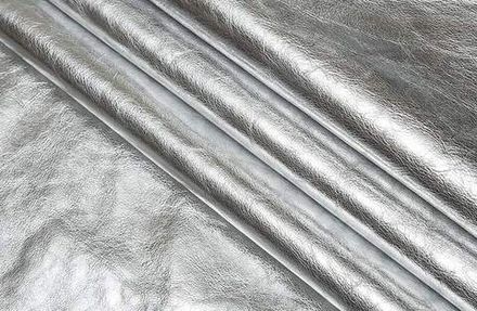 Кожа хром Элиста, 1,0-1,2 мм, серебро