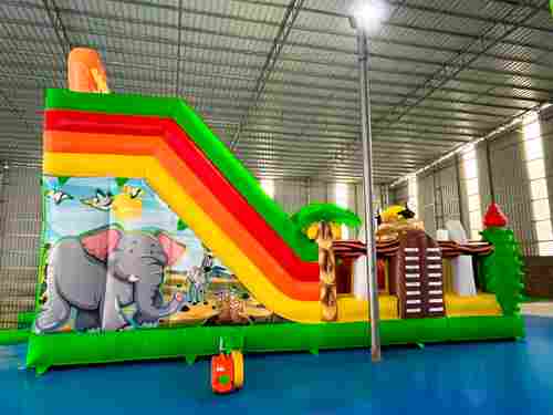 Коммерческий надувной батут «Мега Сафари», 9*9*6 м