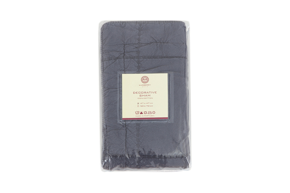 Наволочка декоративная 47x47 Luxberry Soho антрацит