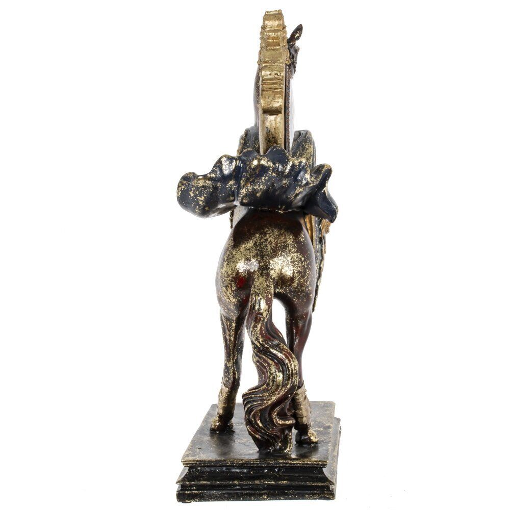 GAEM Фигурка декоративная "Лошадь" с часами D8см, (AAx1 н/п), L31,5 W14 H45,5 см