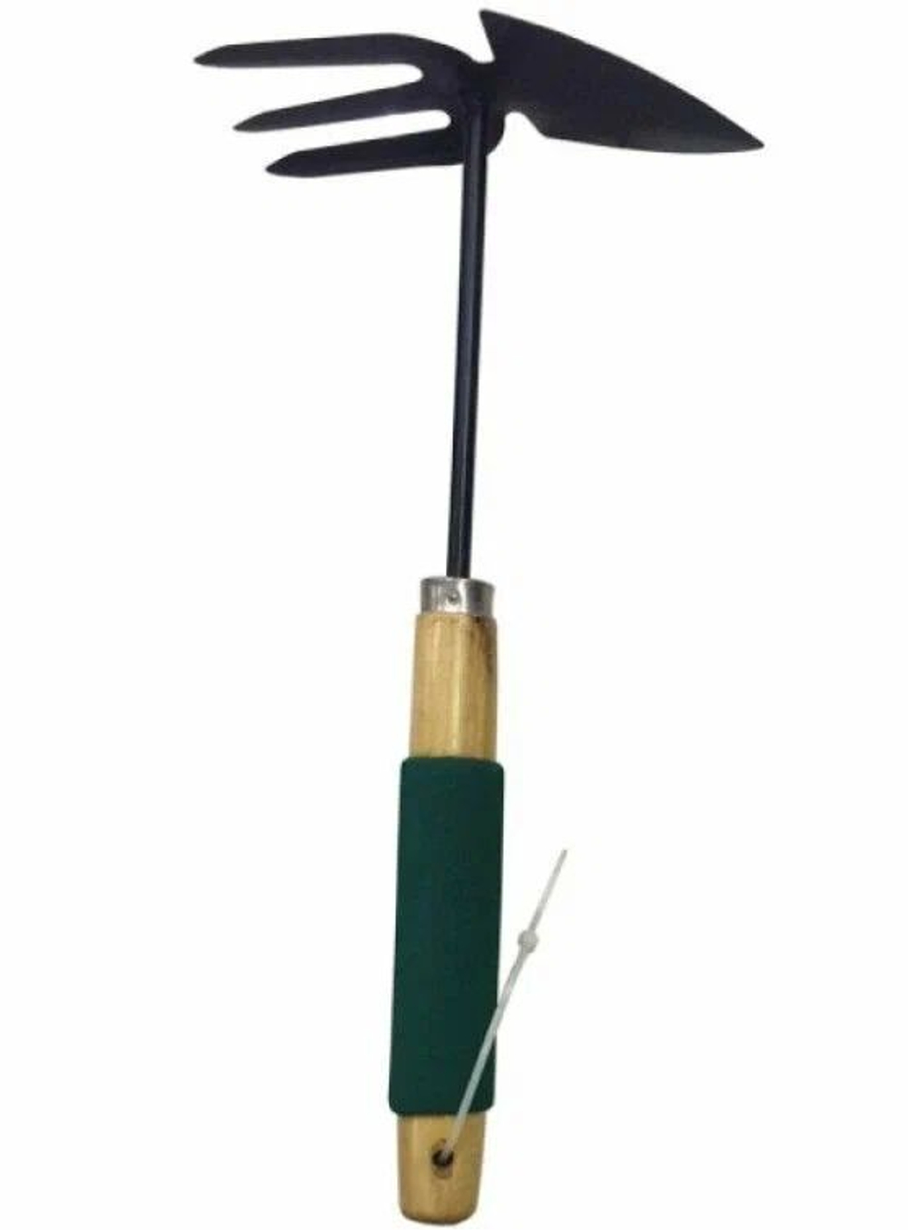 Рыхлитель-мотыжка комби садовый 30x6см стальной с деревянной прорезиненной ручкой