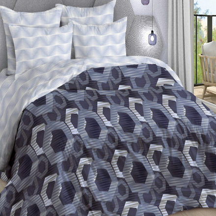 Комплект постельного белья "ВЛ. ПРИЗМА", поплин Премиум, 100% хлопок.