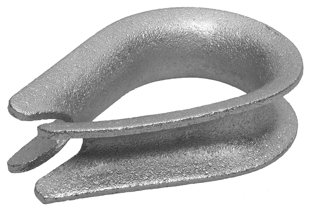 Коуш DIN 6899, 4мм, 2 шт, оцинкованный, ЗУБР