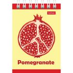 Блокнот МАЛЫЙ ФОРМАТ (75х105 мм) А7, 40 л., гребень, тонированный блок, без линовки, HATBER "Яркий Фреш", 40Б7Вгр