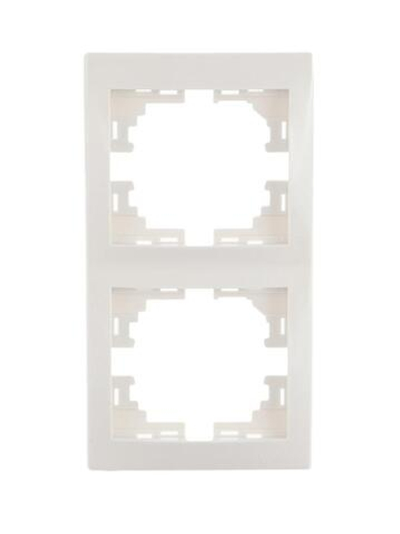 Рамка 2-м Mira вертикал. бел. LEZARD 701-0200-152