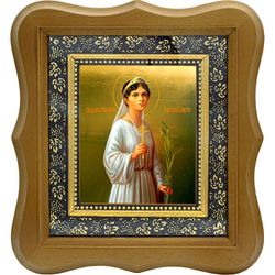 Ольга Романова, великая княжна, страстотерпица. Икона на холсте.