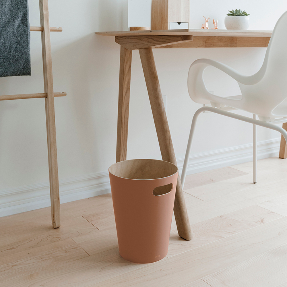 Корзина для мусора woodrow, 7,5 л, коричневая