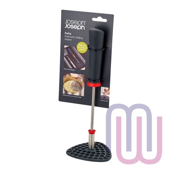 Толкушка с эргономичной складной ручкой Joseph Joseph Delta серая