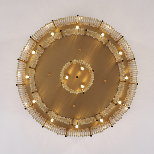 Потолочный светильник Cloyd CARTEL-A FM15 / Ø65 см - латунь (арт.10636)