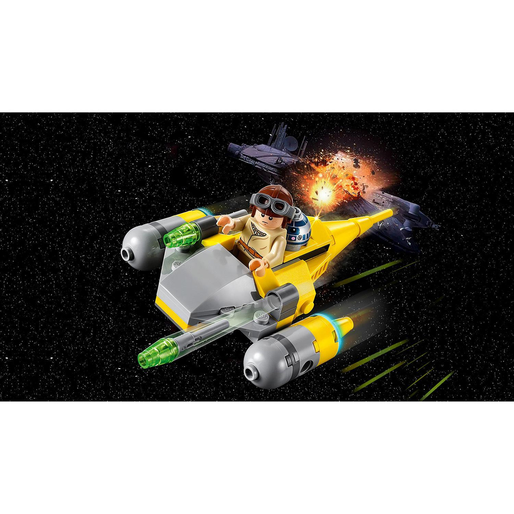 LEGO Star Wars: Микрофайтеры: Истребитель с планеты Набу 75223 — Naboo Starfighter Microfighter — Лего Звездные войны Стар Ворз