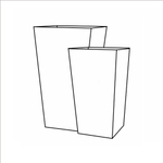 Кашпо, коллекция Concrete, форма CONIC