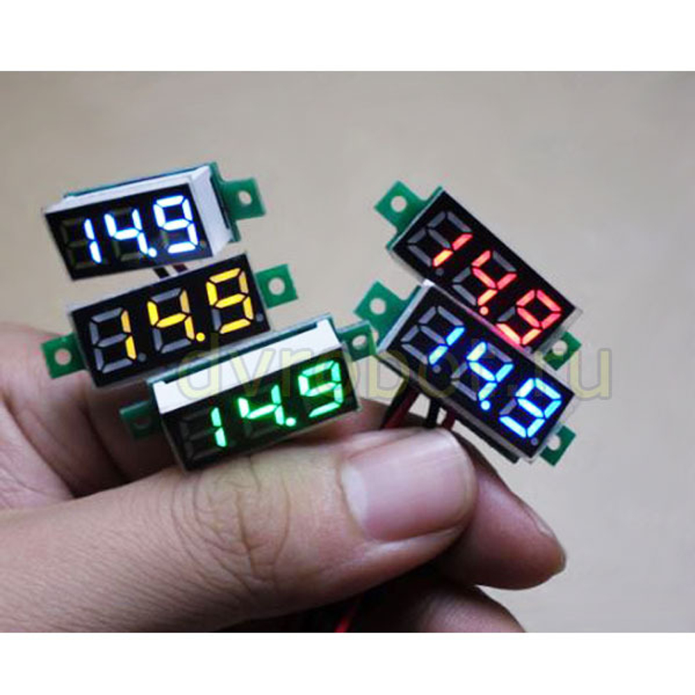 Вольтметр 0.28/DC3.2-30V/зеленый